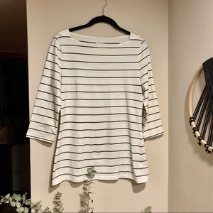 🌈3 for $20 Boat neck striped tee